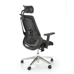 Garnero Arredamenti Sedie Da Ufficio|Sedie Scrivania Ufficio-Sedia gaming con ruote regolabile in tessuto nero Riccardi