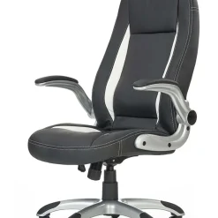 Garnero Arredamenti Sedie Da Ufficio|Sedie Scrivania Ufficio-Sedia gaming da ufficio con ruote e braccioli nero bianco Mito