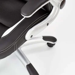 Garnero Arredamenti Sedie Da Ufficio|Sedie Scrivania Ufficio-Sedia gaming da ufficio con ruote e braccioli nero bianco Mito