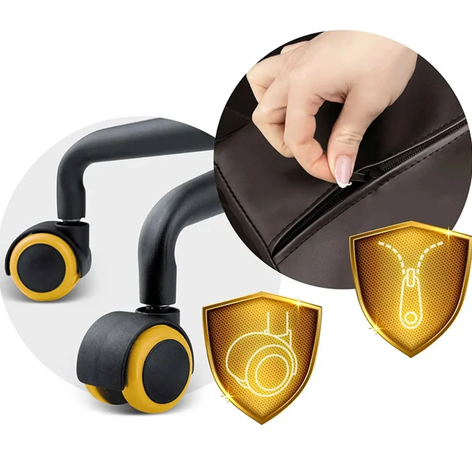 Garnero Arredamenti Sedie Da Ufficio|Sedie Scrivania Ufficio-Sedia gaming regolabile con ruote in ecopelle nera giallo Game Nero - Giallo