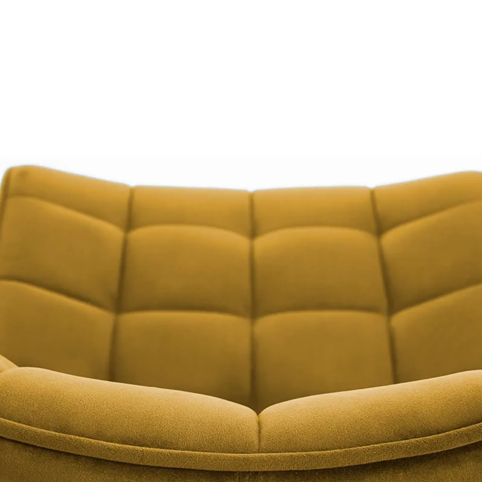 Garnero Arredamenti Sedie In Tessuto-Sedia imbottita in velluto nero industrial Tessa Senape