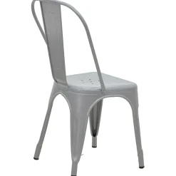 Garnero Arredamenti Sedie In Metallo-Sedia in metallo impilabile industrial saloon Lix Grigio