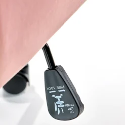 Garnero Arredamenti Sedie Da Ufficio|Sedie Scrivania Ufficio-Sedia moderna con braccioli regolabile in velluto Dionisia Rosa