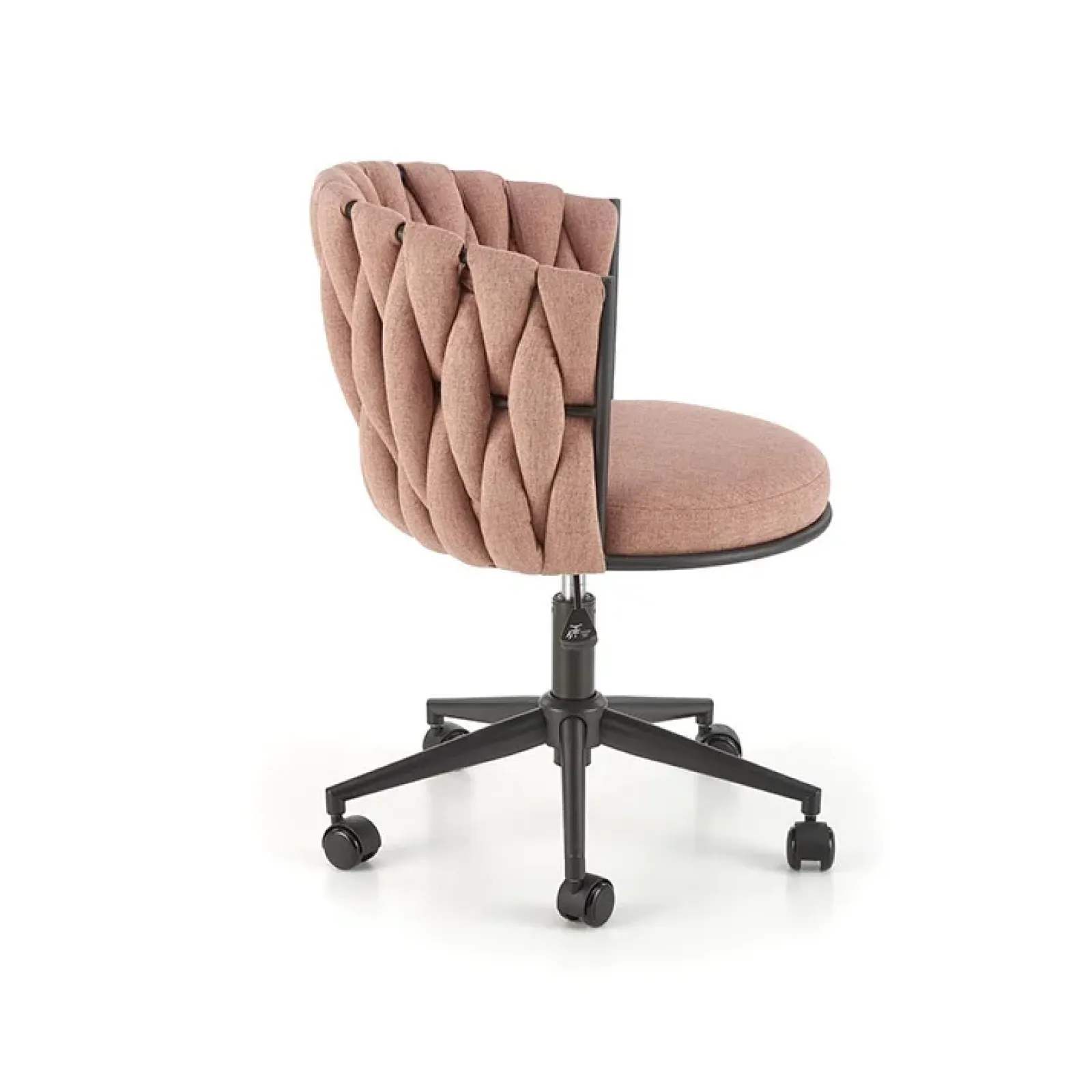 Garnero Arredamenti Sedie Da Ufficio|Sedie Scrivania Ufficio-Sedia moderna con ruote regolabile in tessuto nero Monie Rosa