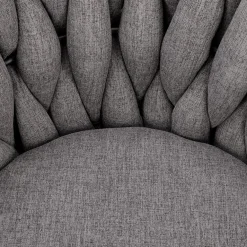 Garnero Arredamenti Sedie Da Ufficio|Sedie Scrivania Ufficio-Sedia moderna con ruote regolabile in tessuto nero Monie Grigio