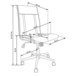 Garnero Arredamenti Sedie Da Ufficio|Sedie Scrivania Ufficio-Sedia moderna da ufficio regolabile in ecopelle Edipo Nero