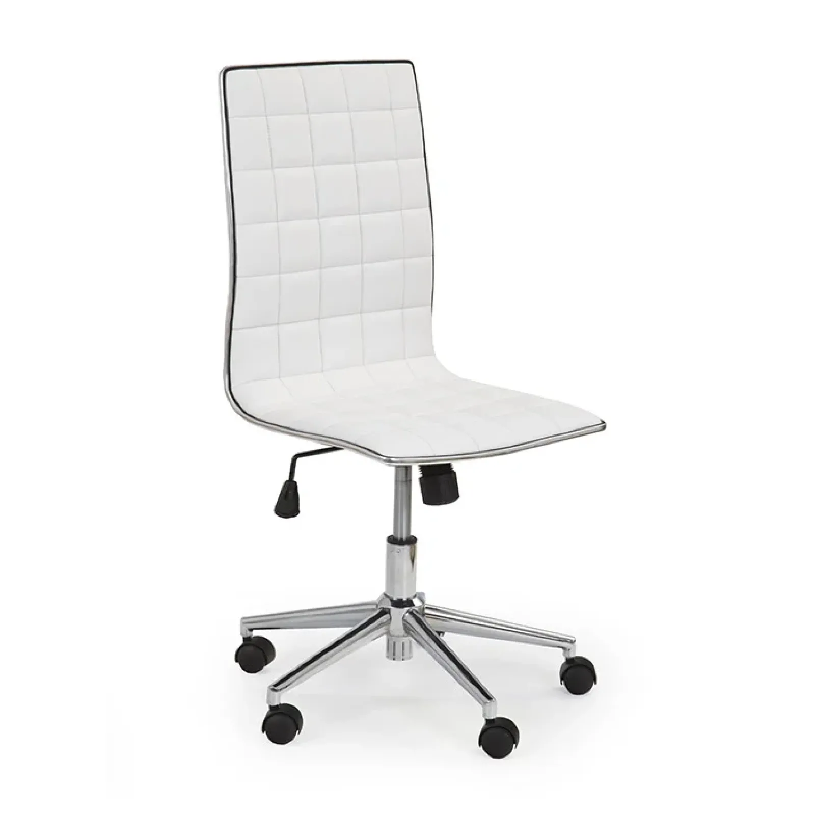 Garnero Arredamenti Sedie Da Ufficio|Sedie Scrivania Ufficio-Sedia moderna da ufficio regolabile in ecopelle Edipo Bianco