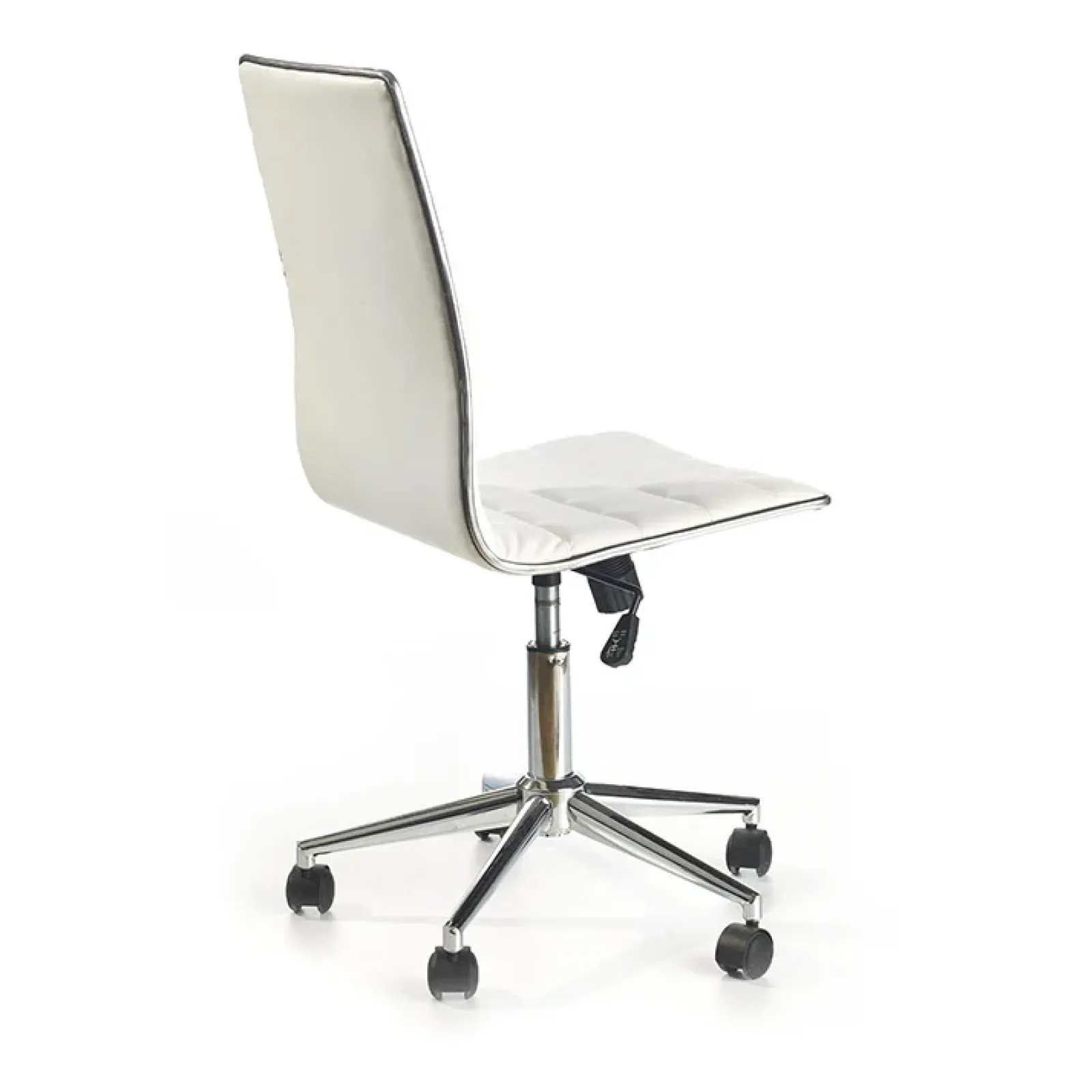 Garnero Arredamenti Sedie Da Ufficio|Sedie Scrivania Ufficio-Sedia moderna da ufficio regolabile in ecopelle Edipo Bianco