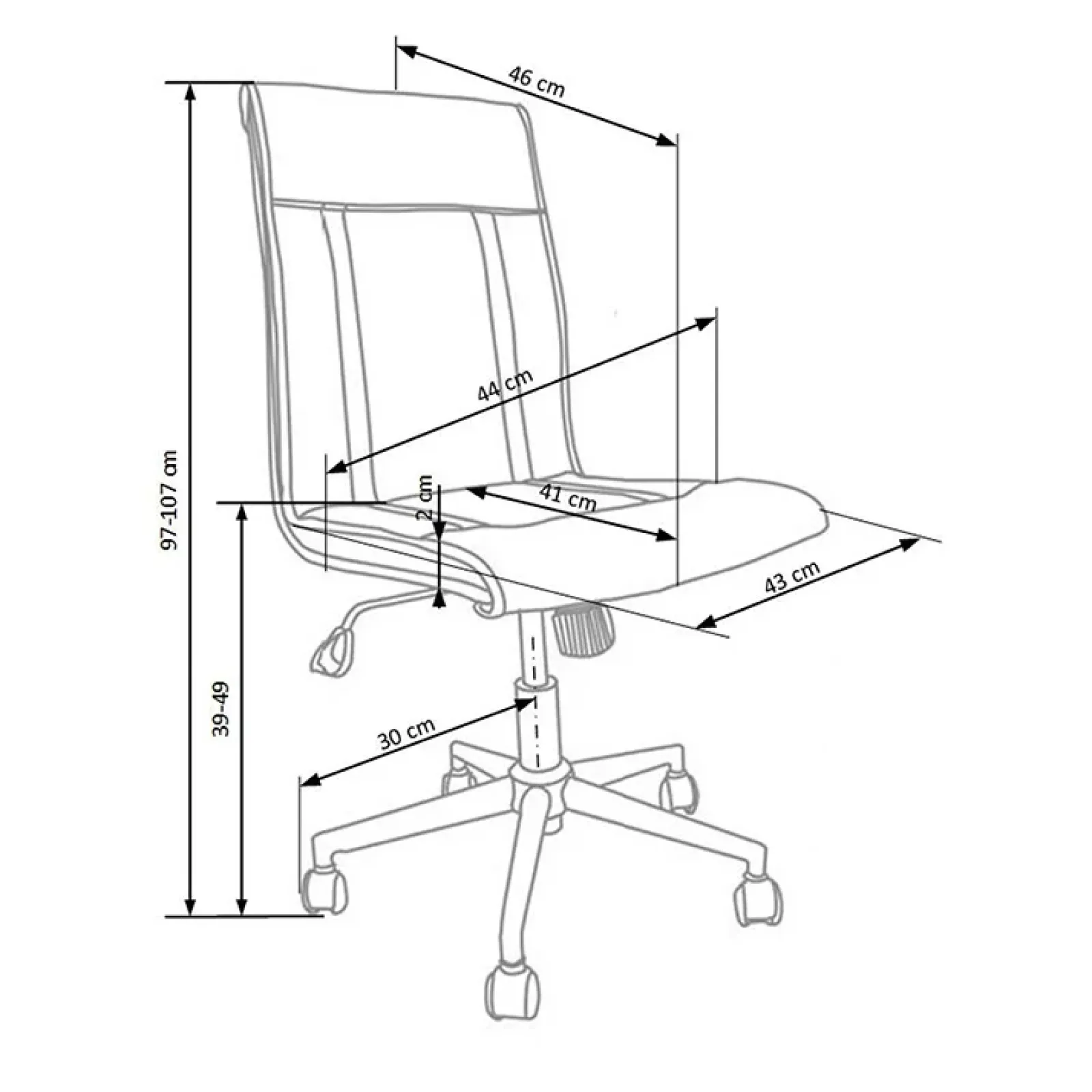 Garnero Arredamenti Sedie Da Ufficio|Sedie Scrivania Ufficio-Sedia moderna da ufficio regolabile in ecopelle Edipo Bianco