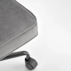 Garnero Arredamenti Sedie Da Ufficio|Sedie Scrivania Ufficio-Sedia moderna girevole con braccioli in tessuto grigio Fuego