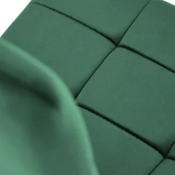 Garnero Arredamenti Sedie In Tessuto-Sedia moderna imbottia in velluto acciaio cromato Reina Verde