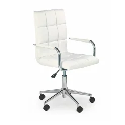 Garnero Arredamenti Sedie Per Scrivania Ragazzi-Sedia per scrivania ragazzi in ecopelle bianca Holly Bianco