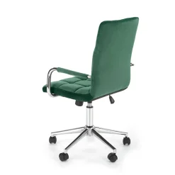 Garnero Arredamenti Sedie Da Ufficio|Sedie Scrivania Ufficio-Sedia per scrivania ragazzi in velluto scuro Burbon Verde