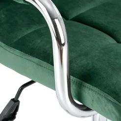 Garnero Arredamenti Sedie Da Ufficio|Sedie Scrivania Ufficio-Sedia per scrivania ragazzi in velluto scuro Burbon Verde