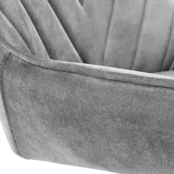 Garnero Arredamenti Sedie Da Ufficio|Sedie Scrivania Ufficio-Sedia per scrivania ragazzi in velluto Randy Grigio