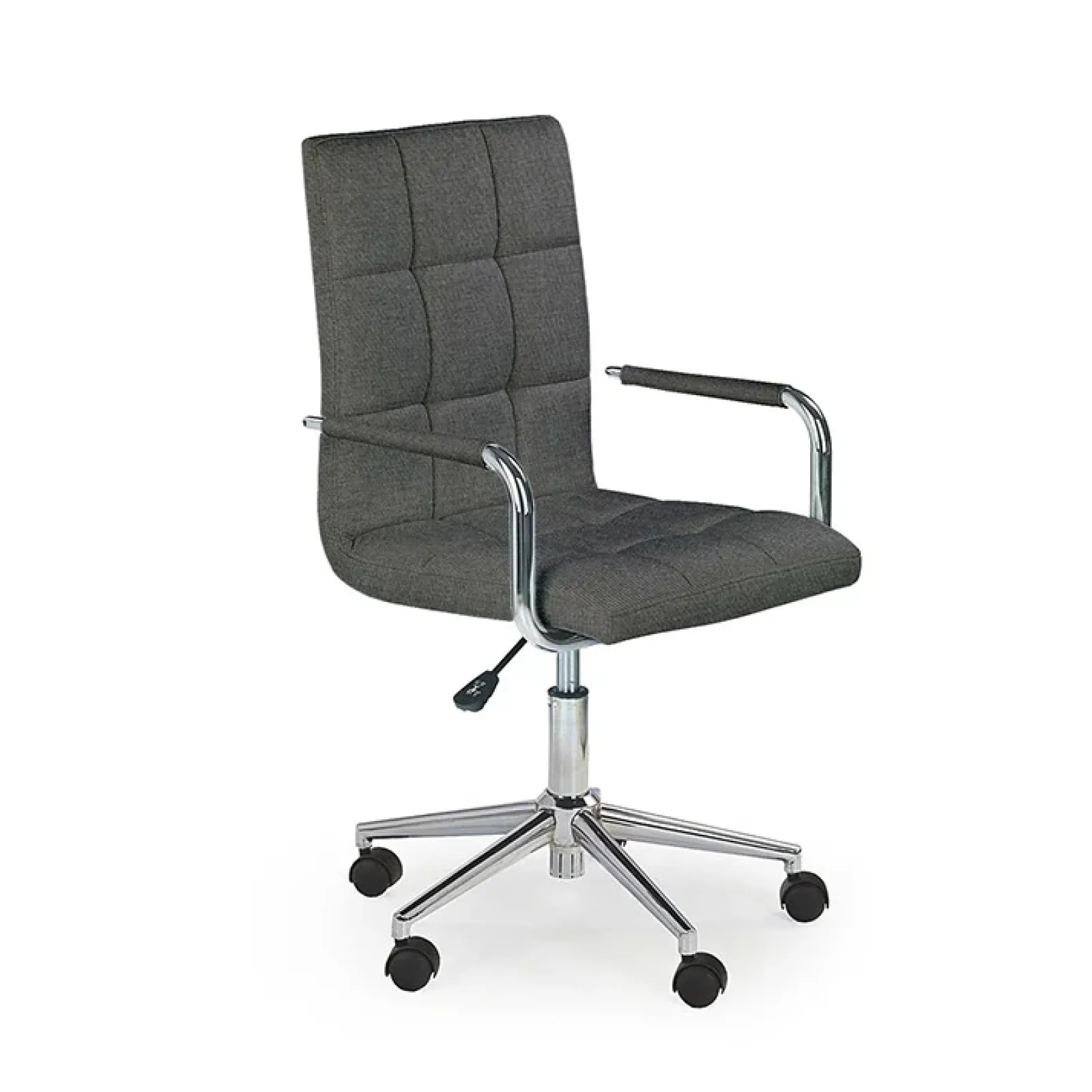 Garnero Arredamenti Sedie Da Ufficio|Sedie Scrivania Ufficio-Sedia per scrivania ragazzi in tessuto grigio scuro Calippo