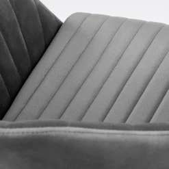 Garnero Arredamenti Sedie Da Ufficio|Sedie Scrivania Ufficio-Sedia per scrivania ragazzi in velluto Marengo Grigio