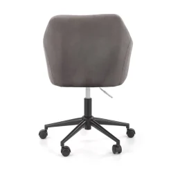 Garnero Arredamenti Sedie Da Ufficio|Sedie Scrivania Ufficio-Sedia per scrivania ragazzi in velluto Marengo Grigio