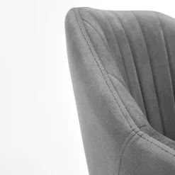 Garnero Arredamenti Sedie Da Ufficio|Sedie Scrivania Ufficio-Sedia per scrivania ragazzi in velluto Marengo Grigio