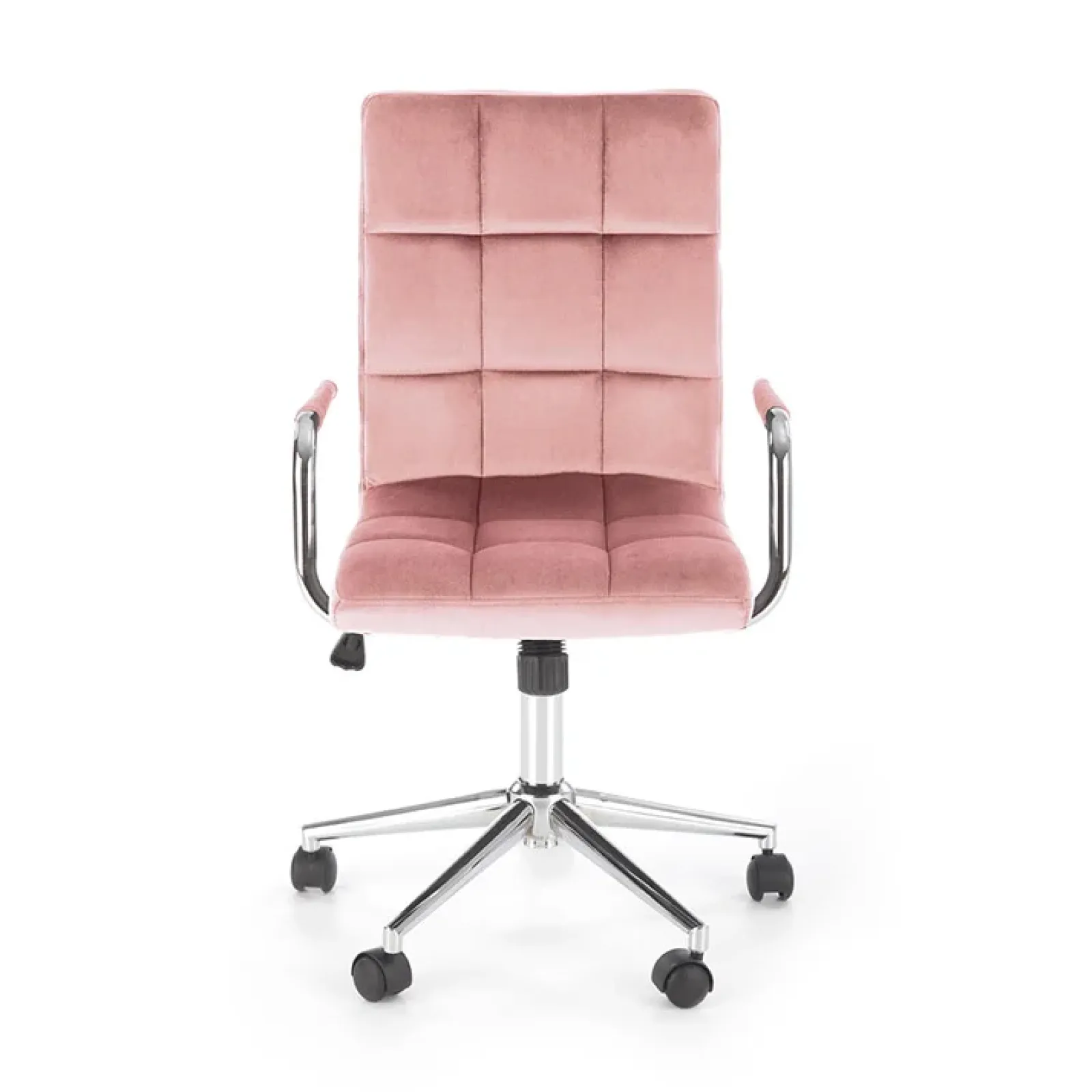 Garnero Arredamenti Sedie Da Ufficio|Sedie Scrivania Ufficio-Sedia per scrivania ragazzi in velluto Burbon Rosa