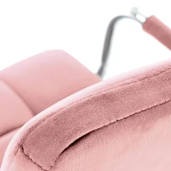 Garnero Arredamenti Sedie Da Ufficio|Sedie Scrivania Ufficio-Sedia per scrivania ragazzi in velluto Burbon Rosa