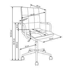 Garnero Arredamenti Sedie Per Scrivania Ragazzi-Sedia per scrivania ragazzi in ecopelle nera Holly Nero