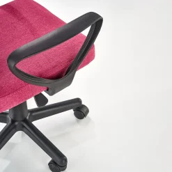 Garnero Arredamenti Sedie Per Scrivania Ragazzi-Sedia per scrivania ragazzi con ruote in tessuto grigio rosa Rodry Rosa - Grigio