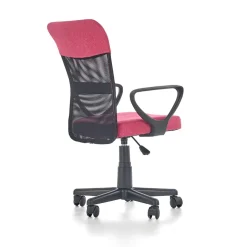 Garnero Arredamenti Sedie Per Scrivania Ragazzi-Sedia per scrivania ragazzi con ruote in tessuto grigio rosa Rodry Rosa - Grigio