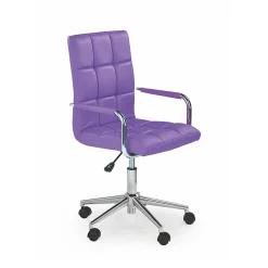 Garnero Arredamenti Sedie Per Scrivania Ragazzi-Sedia per scrivania ragazzi in ecopelle Holly Viola