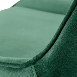 Garnero Arredamenti Sedie Da Ufficio|Sedie Scrivania Ufficio-Sedia per scrivania ragazzi in velluto scuro Randy Verde