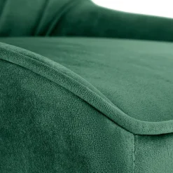 Garnero Arredamenti Sedie Da Ufficio|Sedie Scrivania Ufficio-Sedia per scrivania ragazzi in velluto scuro Randy Verde