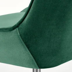 Garnero Arredamenti Sedie Da Ufficio|Sedie Scrivania Ufficio-Sedia per scrivania ragazzi in velluto scuro Randy Verde