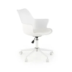 Garnero Arredamenti Sedie Per Scrivania Ragazzi-Sedia per scrivania ragazzi girevole in ecopelle bianca Platone Bianco