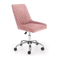 Garnero Arredamenti Sedie Da Ufficio|Sedie Scrivania Ufficio-Sedia per scrivania ragazzi in velluto Randy Rosa