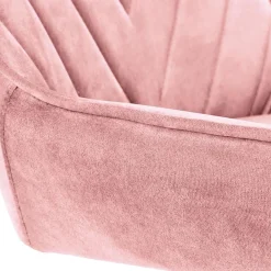 Garnero Arredamenti Sedie Da Ufficio|Sedie Scrivania Ufficio-Sedia per scrivania ragazzi in velluto Randy Rosa