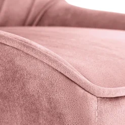 Garnero Arredamenti Sedie Da Ufficio|Sedie Scrivania Ufficio-Sedia per scrivania ragazzi in velluto Randy Rosa