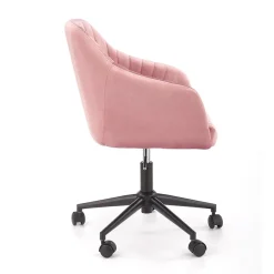 Garnero Arredamenti Sedie Da Ufficio|Sedie Scrivania Ufficio-Sedia per scrivania ragazzi in velluto Marengo Rosa