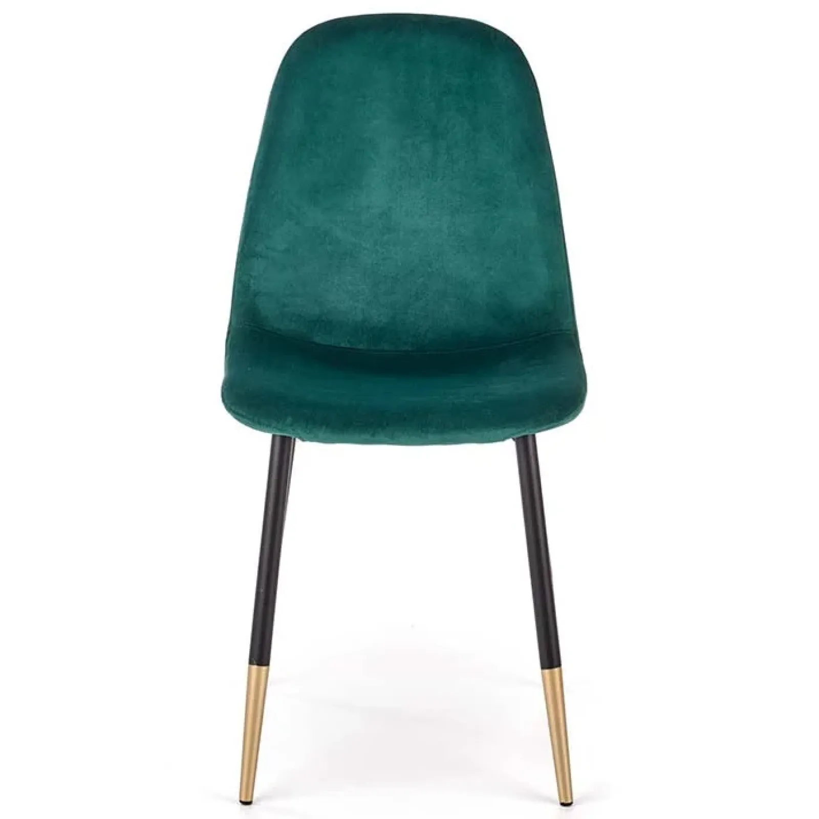 Garnero Arredamenti Sedie In Tessuto-Sedia sala da pranzo imbottita in velluto acciaio oro nero Nubia Verde