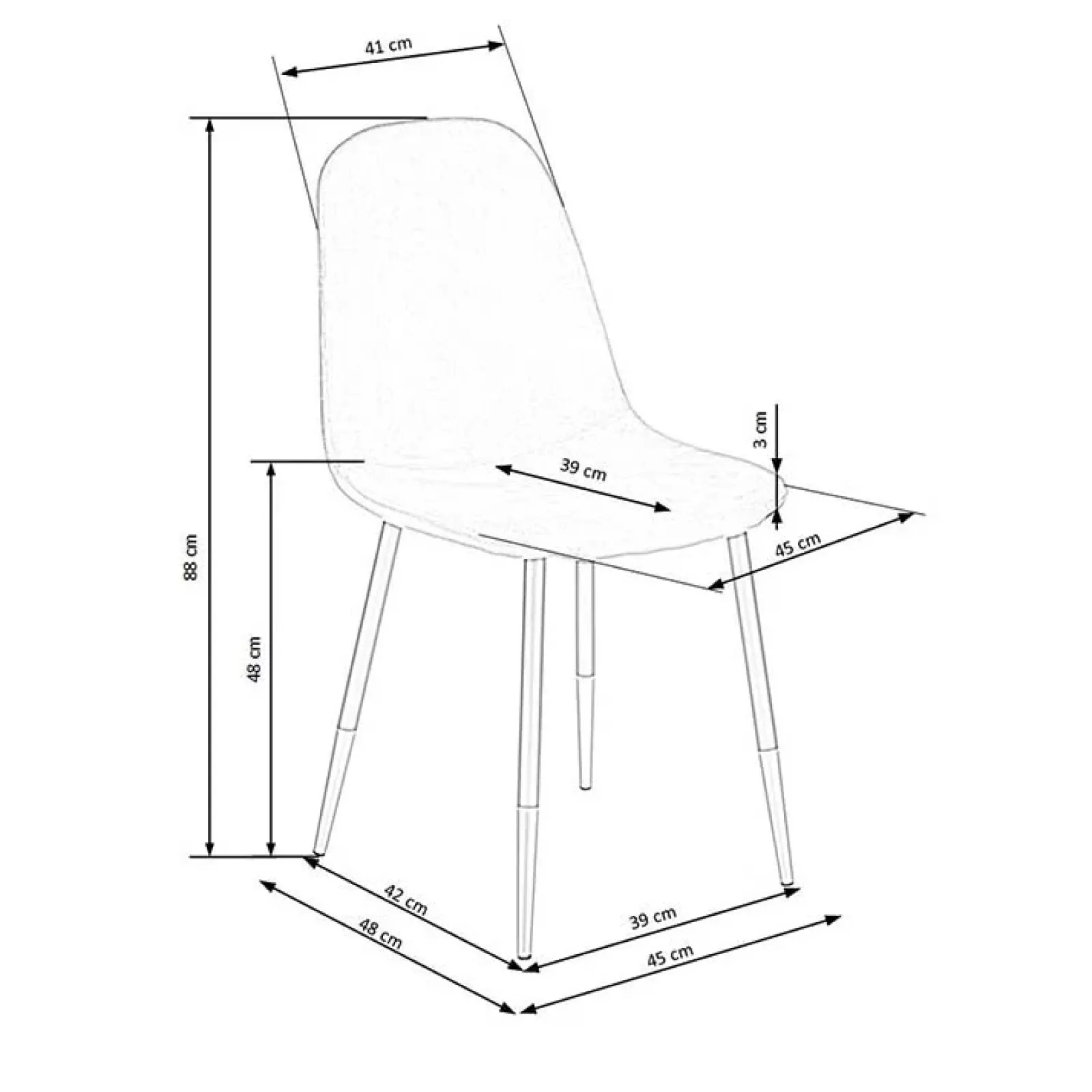 Garnero Arredamenti Sedie In Tessuto-Sedia sala da pranzo imbottita in velluto acciaio oro nero Nubia Verde