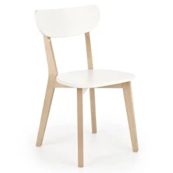 Garnero Arredamenti Sedie In Legno-Sedia soggiorno design moderno bianco rovere Scandy