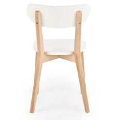 Garnero Arredamenti Sedie In Legno-Sedia soggiorno design moderno bianco rovere Scandy