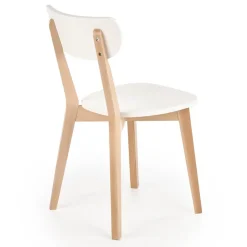 Garnero Arredamenti Sedie In Legno-Sedia soggiorno design moderno bianco rovere Scandy