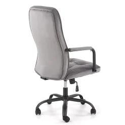 Garnero Arredamenti Sedie Da Ufficio|Sedie Scrivania Ufficio-Sedia ufficio con ruote e braccioli in tessuto grigio Gennara
