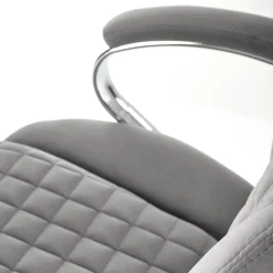 Garnero Arredamenti Sedie Da Ufficio|Sedie Scrivania Ufficio-Sedia ufficio con ruote regolabile in velluto grigio Argor