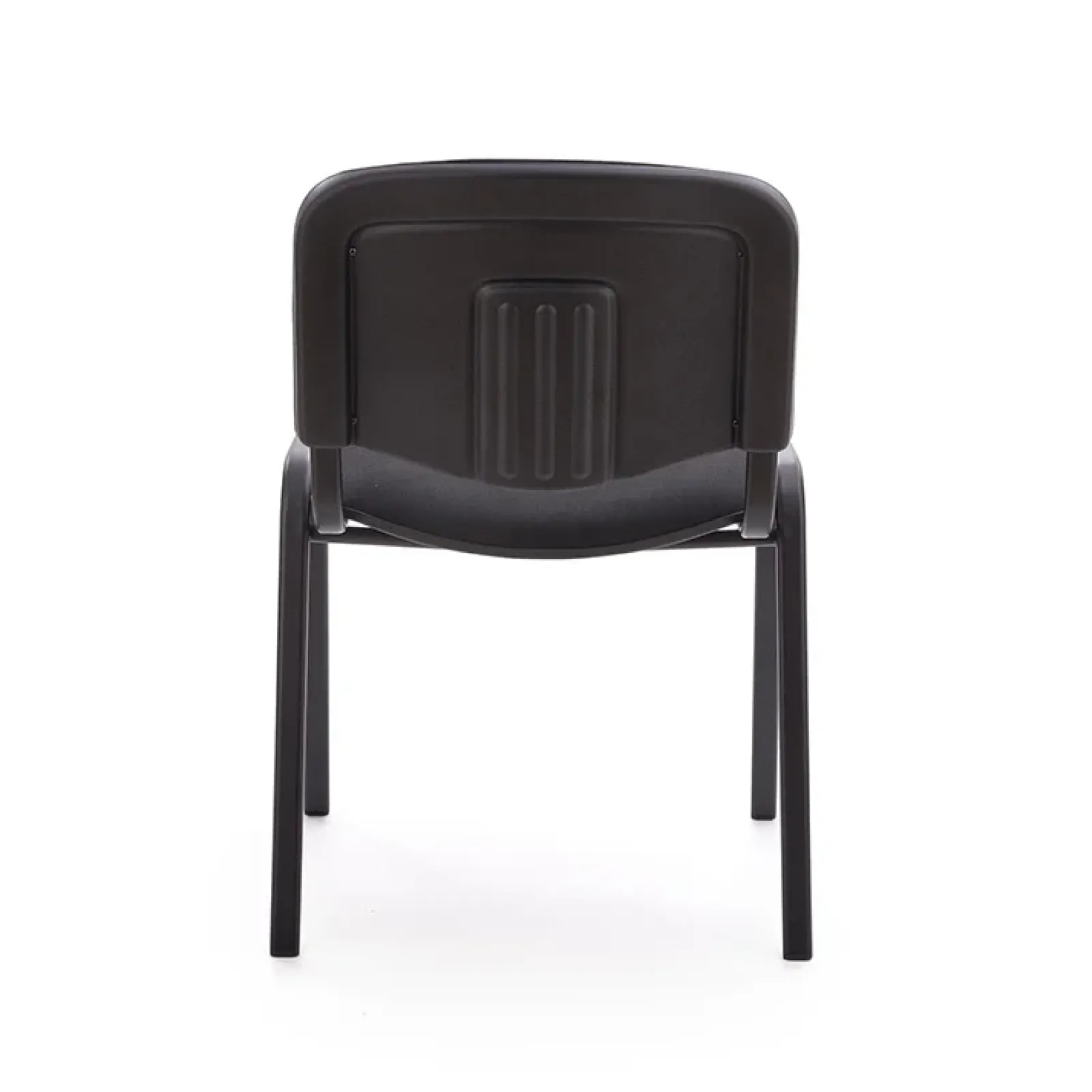 Garnero Arredamenti Sedie Sala Attesa|Sedie In Tessuto-Sedia ufficio sala attesa moderna in acciaio tessuto nera Laos Nero