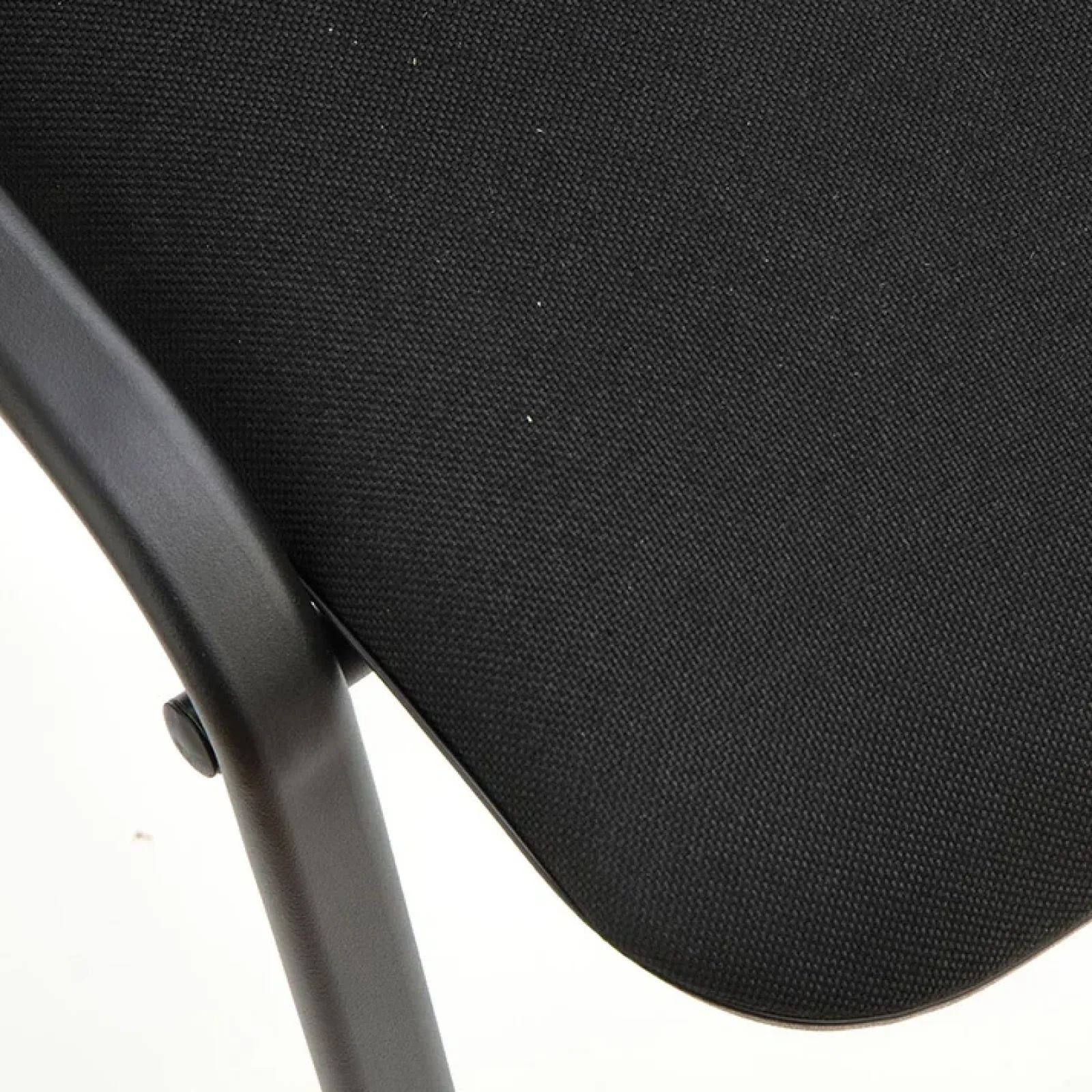 Garnero Arredamenti Sedie Sala Attesa|Sedie In Tessuto-Sedia ufficio sala attesa moderna in acciaio tessuto nera Laos Nero