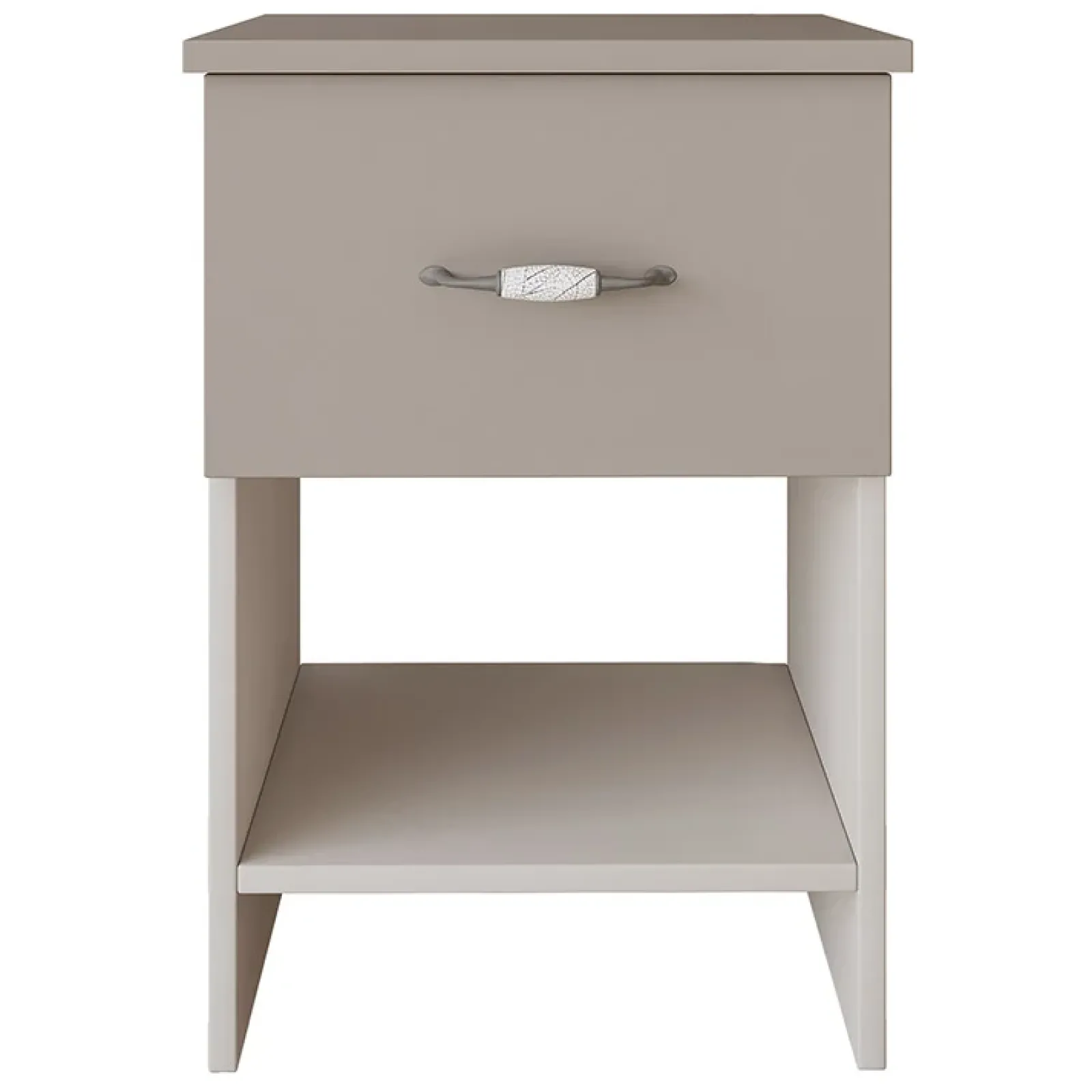 Garnero Arredamenti Comodini Cameretta|Comò-Set 2 comodini moderni 40x59h cm 1 cassetto beige Emporio
