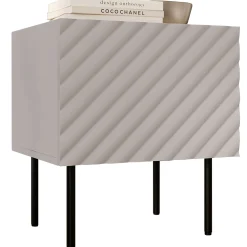 Garnero Arredamenti Comodini|Comò-Set 2 comodini 47x52h cm 1 anta con frontali decorati Daniele Beige