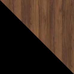 Garnero Arredamenti Comodini|Comò-Set 2 comodini 45x51h cm 1 anta noce nero Wild Noce - Nero opaco