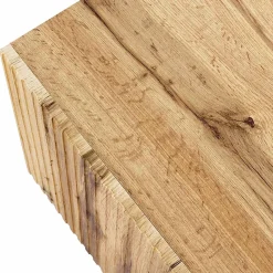 Garnero Arredamenti Comodini Cameretta|Comò-Set 2 comodini 45x52h cm moderni cannettato Essence Quercia